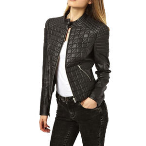 Hot Sale Plus Size Women's <b>Winter</b> <b>Leather</b> <b>Jacket</b> New Arrival Fully Custom genuine Breathable Comfortable Dyed Outdoor Style - Product Image 4