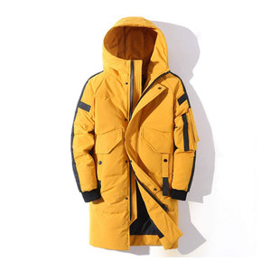 Winter Active <b>Coat</b> <b>Long</b> Puffer Jacket for <b>Men</b> Hoodie Outerwear Snow & Windproof Puffer Jacket - Product Image 1
