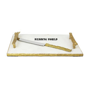 Planche à découper ronde de luxe Planche à découper artisanale de qualité supérieure Planche à fromage classique élégante en marbre fantaisie - Product Image 2