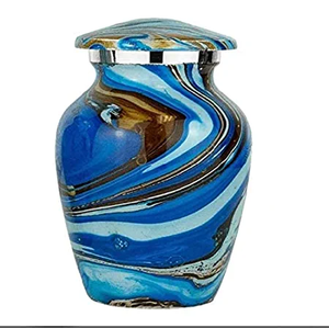 Cenizas humanas de diseño estándar de alta calidad para la decoración del hogar, urnas simbólicas de Metal sólido con tema moderno, logotipo personalizado disponible - Product Image 2