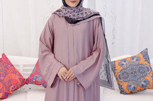 Abaya décontractée grande taille pour femmes, impression personnalisée, respirante, légère, extensible dans les quatre sens, vente en gros, fournisseur musulman - Product Image 2