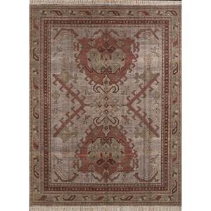 Alfombra de Lana Anudada a Mano Jaipur Rugs ZA Thyme Gold con Patrón de Medallón para Pasillo, Alfombra para Decoración de Sala de Estar Rgs-1282 - Product Image 1