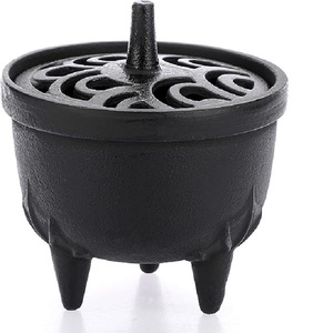 <b>Heavy</b> <b>Duty</b> Metal Incense Burner With Hanging <b>Chain</b> Fragrance Use for Garden Home Office Table Top Decoration - Product Image 6