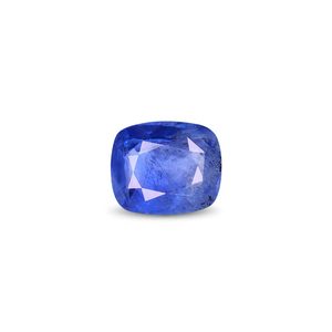 Zafiro Azul de 4.4 Quilates, Topacio Azul Natural Facetado, Diamante en Tonos Marrón, Verde, Naranja y Rosa, Creado en Laboratorio, Tratado Térmicamente, 8 mm de Altura - Product Image 1