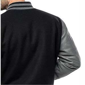 Veste de baseball universitaire pour hommes nouveauté hommes veste de baseball en molleton de coton personnalisé veste universitaire à capuche vierge Letterman - Product Image 6