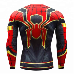Camiseta de Compresión para Hombre de Secado Rápido con Estampado por Sublimación y Logotipo Personalizado, Camiseta de Compresión para Entrenamiento de MMA, Grappling, Jiu Jitsu, BJJ - Product Image 3