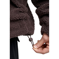 Sweat à capuche Sherpa Ninja masqué en polaire douce et chaude pour l'hiver, avec logo personnalisé, motif dessin animé, col montant et fermeture éclair intégrale sur le devant