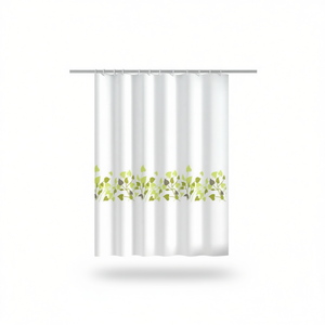 VIVAIO Green TTE 1311 1243 Cortina de ducha de tela (240x200cm) para Gedy Calidad Premium - Product Image 2