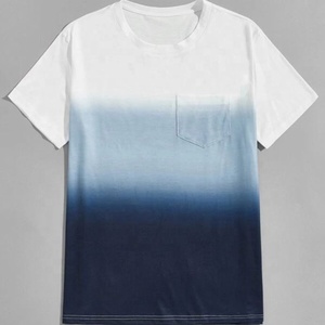 Camiseta de algodón suave en blanco con logotipo personalizado OEM, Camiseta básica con detalle de bolsillo de manga corta para hombre - Product Image 1