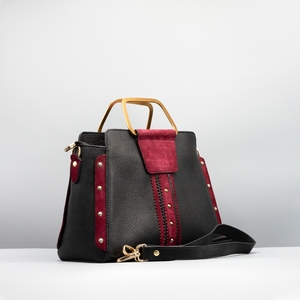 High Quality <b>Womens</b> Luxury Handbag | Stylish Suede Leather Bucket Purse with Zipper Closure | Trendy <b>Office</b> & Casual <b>Bag</b> - Product Image 5