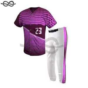 Uniformes de softball et de baseball personnalisés pour adultes en gros, manches courtes, respirants, séchage rapide, impression personnalisée - Product Image 5