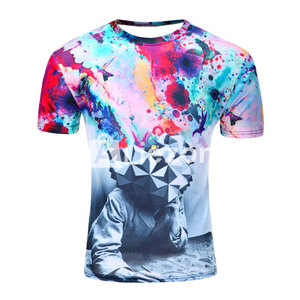 T-shirt de sublimation pour hommes de qualité supérieure de couleur unie - Product Image 1