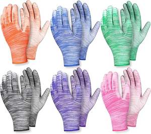 Gants de travail de sécurité pour le jardinage enduits de latex froissés avec logo personnalisé Gants de sécurité pour la construction Protection des mains - Product Image 6