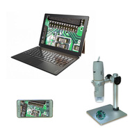 Professional USB Handheld Digital Microscope 1X-500X OLED Display IP53 Protection 1280x960 Resolution 8 LED Illumination Mobile