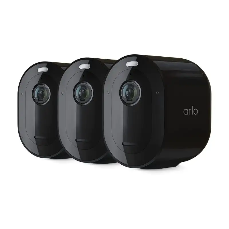 Arlo Pro 5S 2K kamera sorot-3 Pak, kamera keamanan nirkabel luar ruangan Dual Band Wi-Fi, kamera keamanan rumah