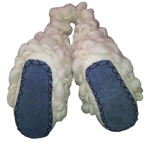 Népal fait à la main de haute qualité feutre mouton conception chaussures enfants chaud laine daim intérieur extérieur utilisation hiver diapositives pour pantoufles pour - Product Image 1