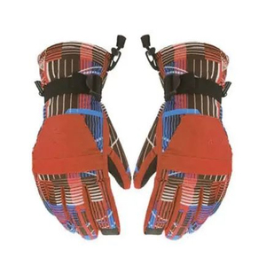 Cowhide Leather Heated <b>Ski</b> <b>Gloves</b> Waterproof Sports Hand Warmth Skiing <b>Gloves</b> Snowboard Racing Fall Line Short Cuff <b>Ski</b> <b>Gloves</b> - Product Image 2