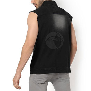 Chaleco vaquero ligero hecho a medida para hombre, superventas, último diseño informal de invierno, ropa exterior reversible de gran tamaño - Product Image 3