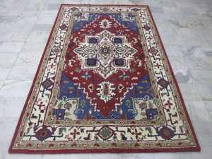 Alfombra de alfombra con mechones a mano de larga duración de calidad superior con base de algodón pesado y estilo colorido para uso en el dormitorio y la sala de estar a la venta - Product Image 4