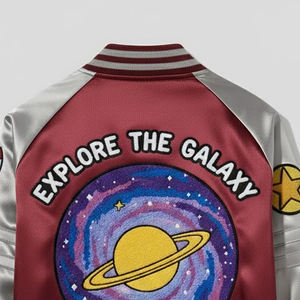 Vestes de baseball en chenille brodée de qualité supérieure pour hommes Nouveau design Veste universitaire en satin pour hommes en couleur personnalisée - Product Image 5