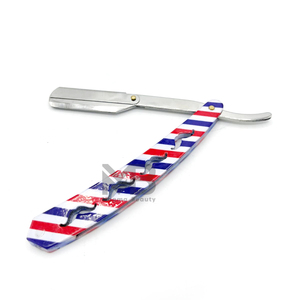 อุปกรณ์เสริมความงาม มีดโกนหนวดสำหรับผู้ชาย ใบมีดเหล็ก พร้อมด้ามจับทันสมัย มีดโกนแบบพับได้ สแตนเลสสตีล - Product Image 4