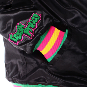 Veste en satin slim fit pour homme, vestes 2026, vestes 2025, vestes personnalisées, bomber léger brillant, boutons-pression, streetwear, manteau neuf - Product Image 5