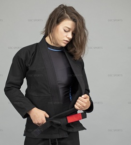 ชุดยิวยิตสูสำหรับผู้หญิงผิวสี ผ้าฝ้าย 100% น้ำหนัก 350 กรัม ทนทาน ไม่หดตัว ระบายอากาศได้ดี ผ่านการซักก่อนส่ง รับสกรีนโลโก้ส่วนตัว - Product Image 6