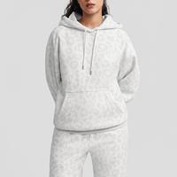 Sweat-shirt à capuche surdimensionné Vractive en coton mélangé 340G avec poche cachée pour téléphone, logo personnalisé OEM