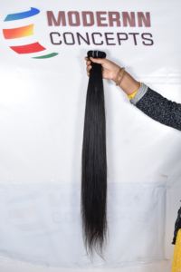 Vente en gros d'extensions de cheveux humains vierges à cuticules alignées 100% lisses, faisceaux de cheveux bruts cambodgiens à double tirage - Product Image 3