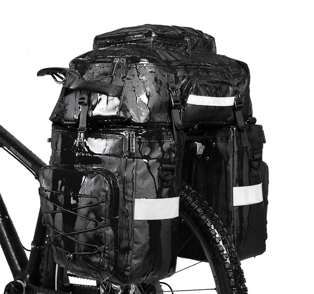 Aggiorna il Set posteriore della borsa della bici con LOGO personalizzato in PVC TPU impermeabile per la borsa della sella della cremagliera del carico della bicicletta che imballa la borsa della bicicletta della cremagliera del computer portatile