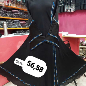 Abaya traditionnelle modeste brodée à la main Nida pour les femmes robe formelle élégante de Dubaï pour les musulmans - Product Image 1