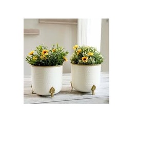 Pot de fleurs en métal forgé artisanal, design personnalisé, style luxueux, design galvanisé, pot de fleurs en métal forgé - Product Image 3