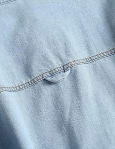 Veste d'hiver en jean pour homme à manches longues et col montant avec impression de logo personnalisée - Product Image 5