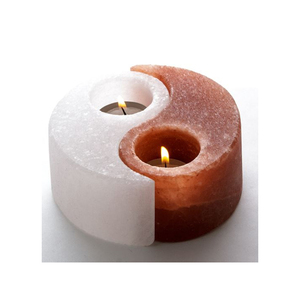 Élégant Cylindre Carré Décoratif Bougeoir Himalaya Cristal Sel Lampe Pierre Brute Naturelle Rock Artisanat Premium Home Decor - Product Image 6