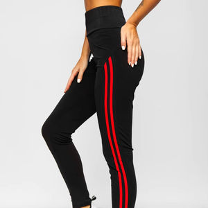 Leggings de gymnastique taille haute personnalisés pour les femmes confortable polyester spandex tricoté extensible fiable conceptions personnalisées style sexy - Product Image 1