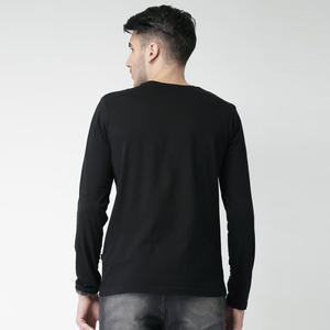 เสื้อยืดแขนยาวผ้าคอตตอนถักสำหรับผู้ชายเสื้อพิมพ์ลายตัวอักษรสำหรับฤดูร้อนแห้งเร็วทำจากผ้าฝ้าย100% - Product Image 4