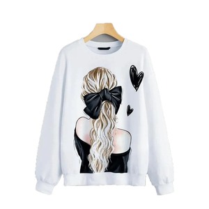 Sweat-shirt à col rond basique pour hommes 80% coton 20% polyester impression bouffante sweats à capuche tricotés vêtements polaires vente en gros - Product Image 1