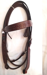 Western Horse Tack de qualité supérieure nouvelle têtière en cuir sculpté usiné à la main meilleur prix pour l'équitation - Product Image 6