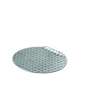 Sous-verres élégants en aluminium gris en métal et pierre Vaisselle élégante pour les fêtes de mariage et la décoration intérieure Tapis et serviettes de mariage - Product Image 4