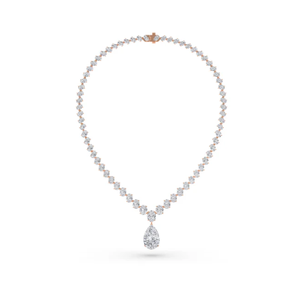 สำรวจชุดสร้อยคอเพชรรูปวงรีและลูกแพร์เป็นประกายสำหรับคอลเลกชันเครื่องประดับเจ้าสาวและเสน่ห์ของวันแต่งงาน - Product Image 2