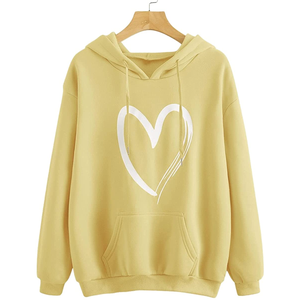 Sweat-shirt oversize à manches longues pour femme, logo personnalisé de haute qualité, écologique, couleur unie, polyester/coton, hiver - Product Image 4