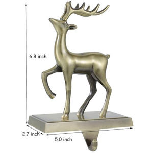 Décoration de Noël Antique or métal porte-bas cintre meilleure qualité support en métal crochets suspendus au prix le plus bas - Product Image 2