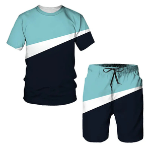 New summer men short <b>set</b> 3D printing men short sleeve T-shirt shorts <b>sets</b> 2 pieces custom casual summer tracksuit <b>set</b> mens - Product Image 4