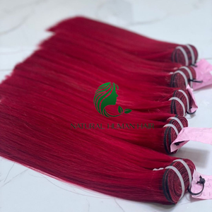 Nouvelle trame extension de cheveux populaire 100% remy Extensions de cheveux humains trame sans couture Remy machine cheveux trame liée à la main - Product Image 6