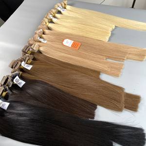 Extensions de cheveux naturels bruts à bandes adhésives, 100% cheveux humains vietnamiens, double épaisseur, pour la revente en gros - Product Image 5