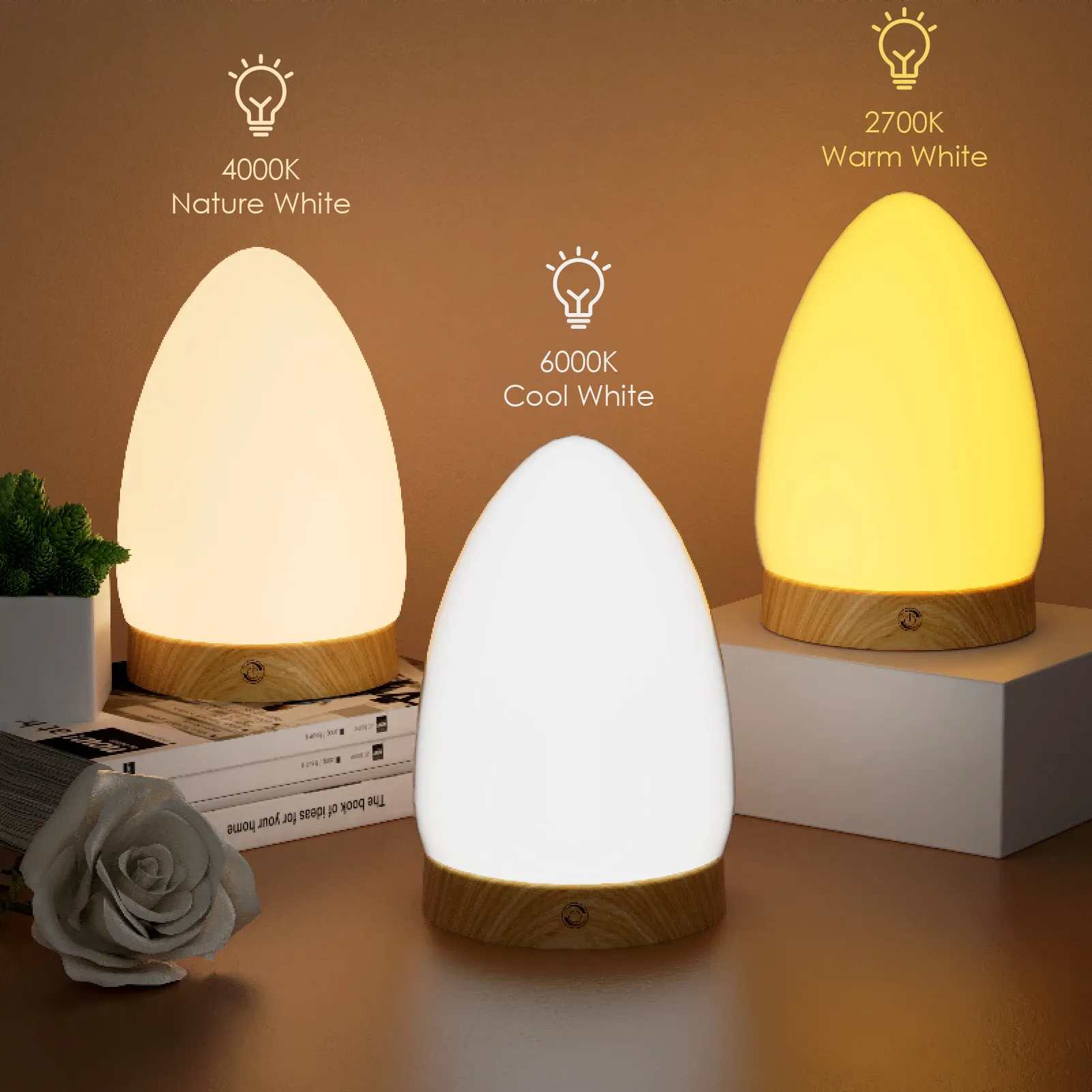 Bestseller Sonnenlicht Grün Stimmung Licht Lampe LED Therapie lampe Mondform UV-frei 10000 Lux