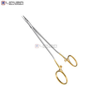 SAROT Soporte de aguja de acero inoxidable de grado quirúrgico 10 ''(25cm) Mordazas rectas Bloqueo de trinquete Instrumentos médicos dentales manuales - Product Image 5