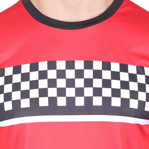 Camisetas duraderas de sublimación de poliéster 100% con estampado personalizado que absorbe la humedad, ajuste ligero y marca OEM - Product Image 2