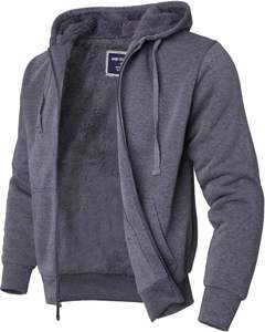 เสื้อมีฮู้ดโอเวอร์ไซส์ผ้าฝ้าย100% สีพื้น - Product Image 5