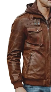 Veste en cuir d'agneau pour homme tendance / Vestes en cuir pour homme / Vestes en cuir pakistanaises pour homme - Product Image 3